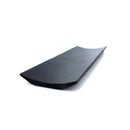 Reusable Bamboo Rectangle Serving Tray Plate -Black/Carbonized Brown - 7" x 2.8" - 10/30/100 Pieces