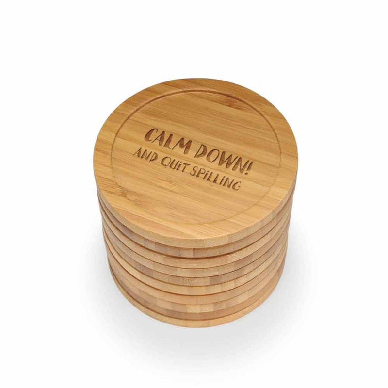 Simple Phrase Engraved Coasters