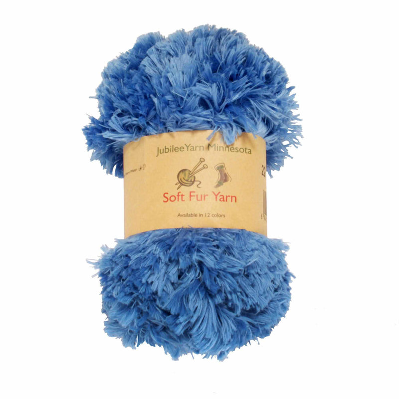2x50G Blue Skeins Soft Fur Yarn Fuzzy Fur Yarn Chunky Fluffy Faux Fur Yarn  Eyelash Yarn Cream Fur Yarn, Crochet Yarn for Jumpers, Baby Garments