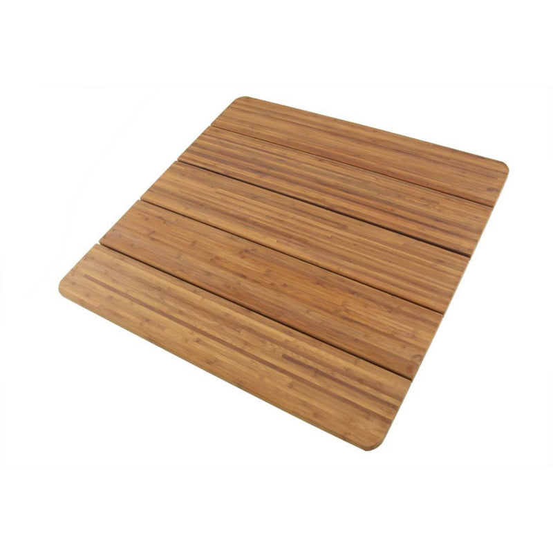 bamboo spa bath mat large square