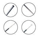 Stainless Steel Reusable Drinking Straw w/ Cleaning Brush How to use