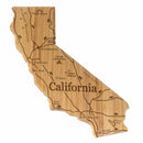 State Silhoutte Engraved with Map