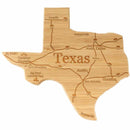 State Silhouette Engraved with Map: Various States