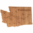 State Silhouette Engraved with Map: Various States