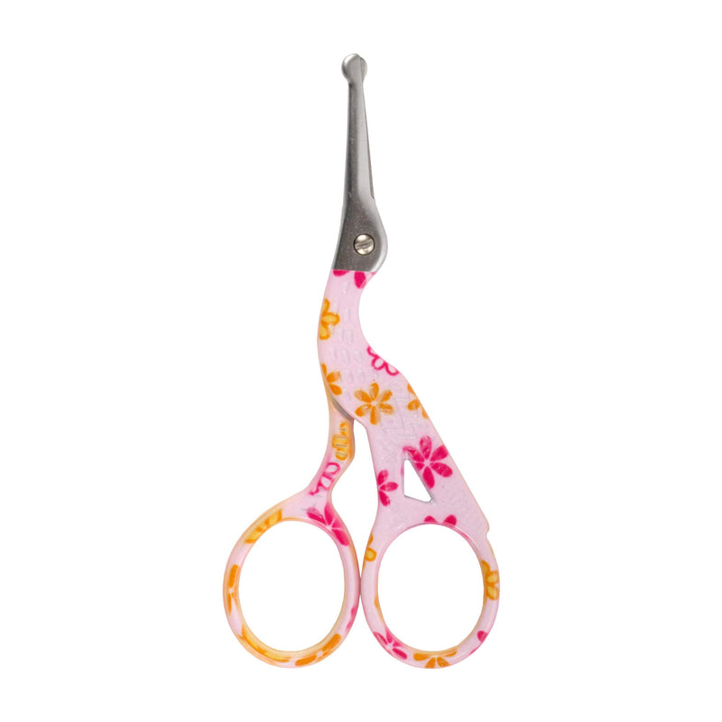 Pink, rounded tip scissors