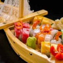 Large Wooden Sushi Display Serving Tray Boat