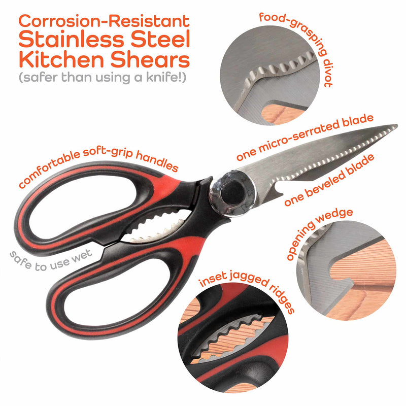 cute knife set includes 3 kitchen knives, ceramic peeler and multipurpose  scissor, dishwasher safe, good for beginners