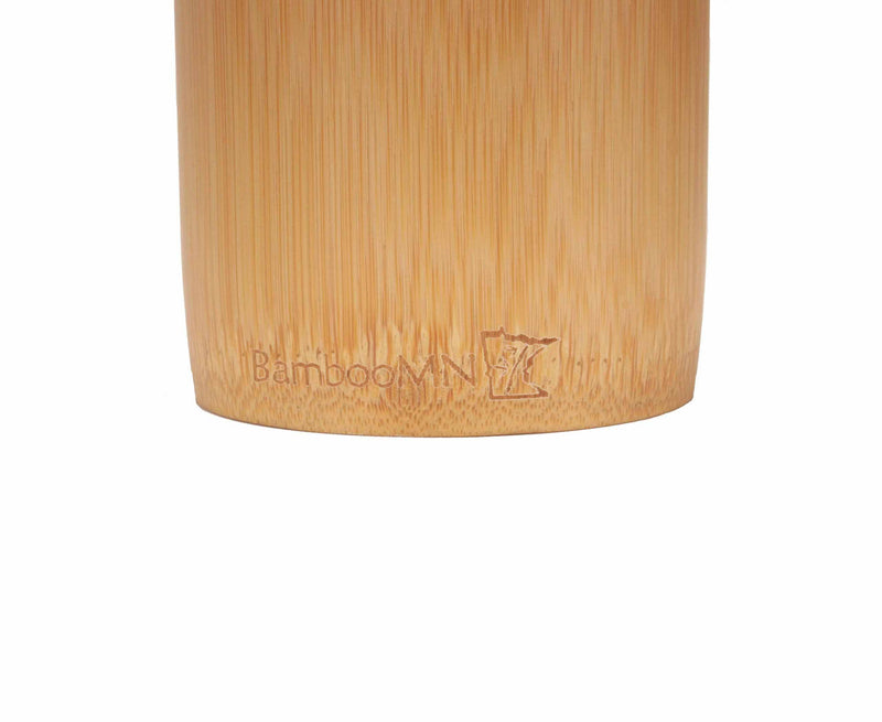 Solid bamboo container made from natural bamboo