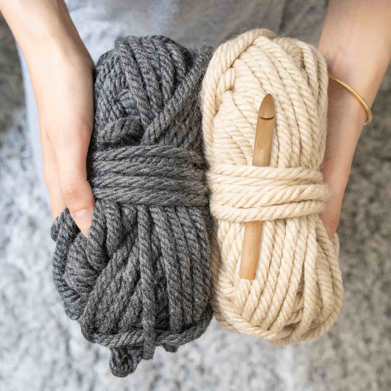 crochet hook with large yarn