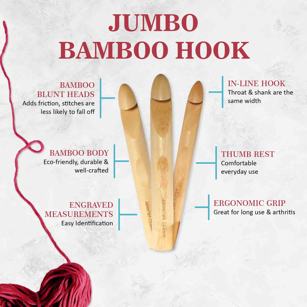  JubileeYarn Jumbo Large Bamboo Circular Knitting