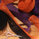 1.5 inch burlap ribbon with embroidery scissors