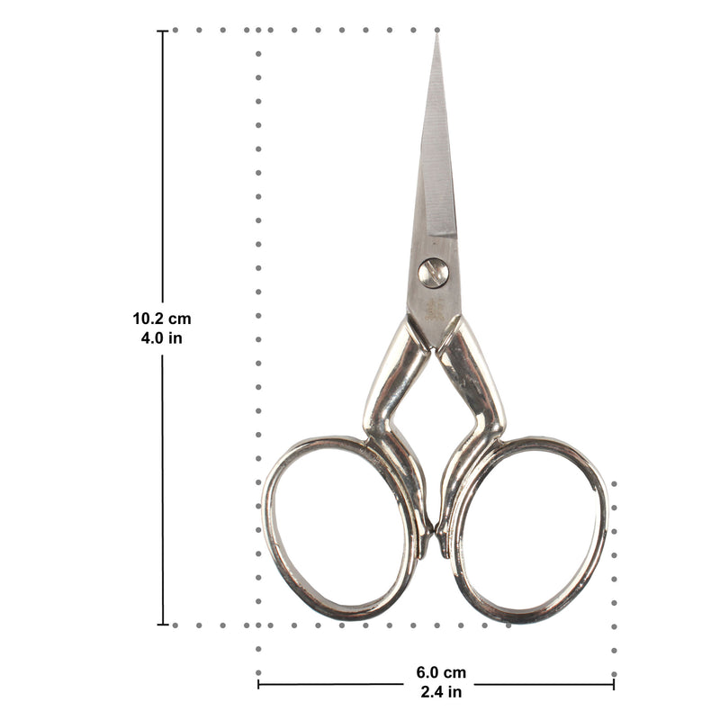 Embroidery Scissors with Leg-Shaped Handles Dimensions