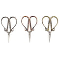 Embroidery Scissors with Traditional Chinese Handles Copper, Bronze, Silver