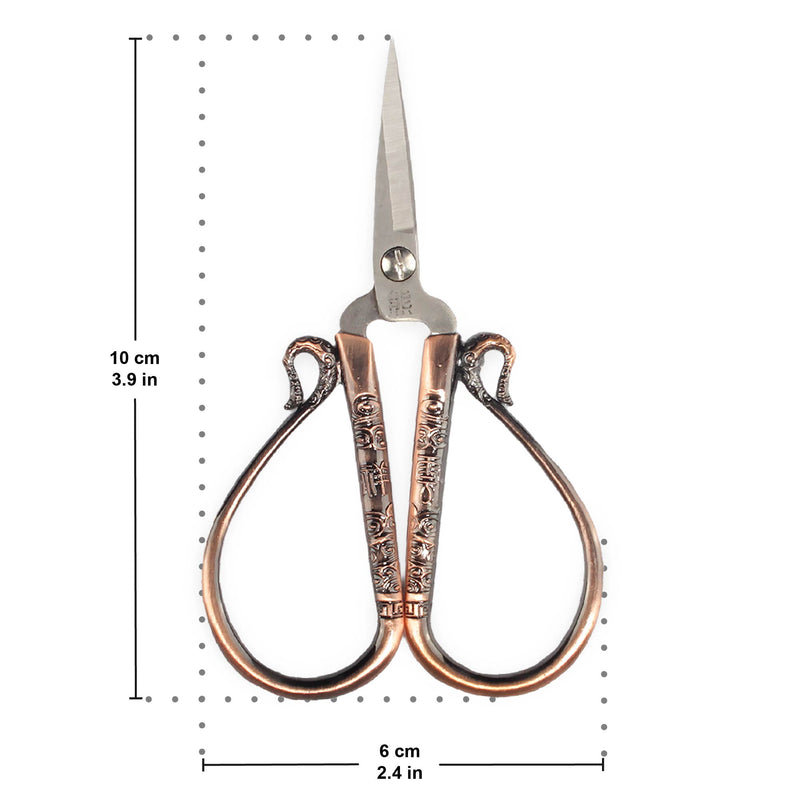 Embroidery Scissors with Traditional Chinese Handles Dimensions