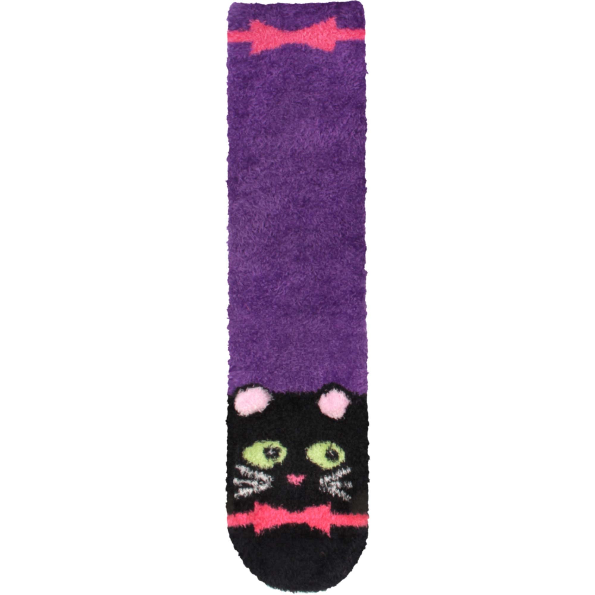 Fuzzy Animal Non-Slip Fuzzy Crew Socks