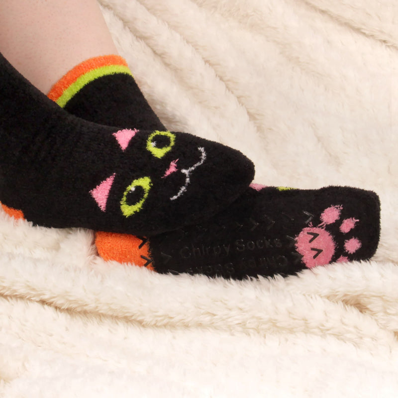 Cozy comfy soft cat socks for lounging