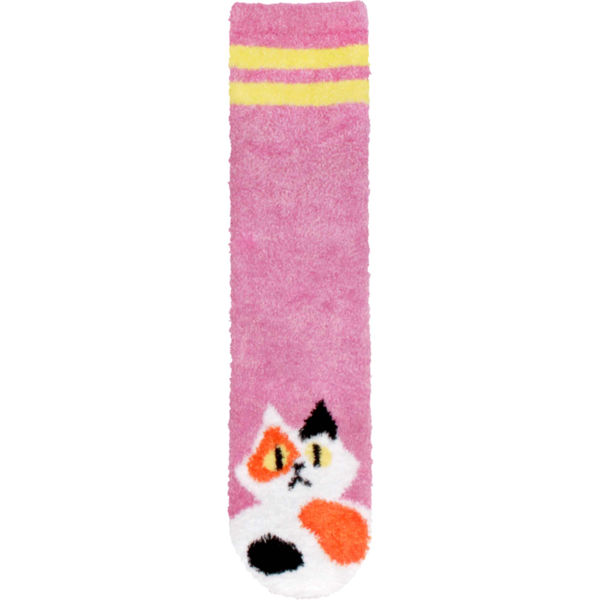 Fuzzy Animal Non-Slip Fuzzy Crew Socks