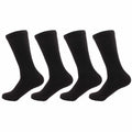 Men's Rayon from Bamboo Fiber Thin with Thick Sole Socks - 4 Pair