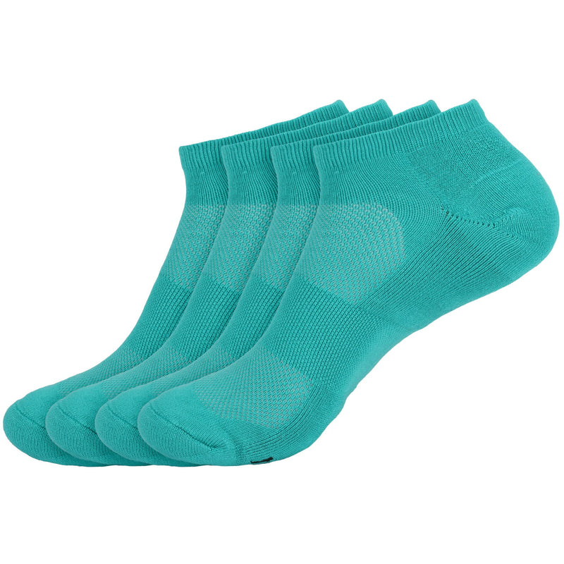 Unisex Rayon from Bamboo Fiber Sports Superior Wicking Athletic Ankle Socks - 4 Pairs