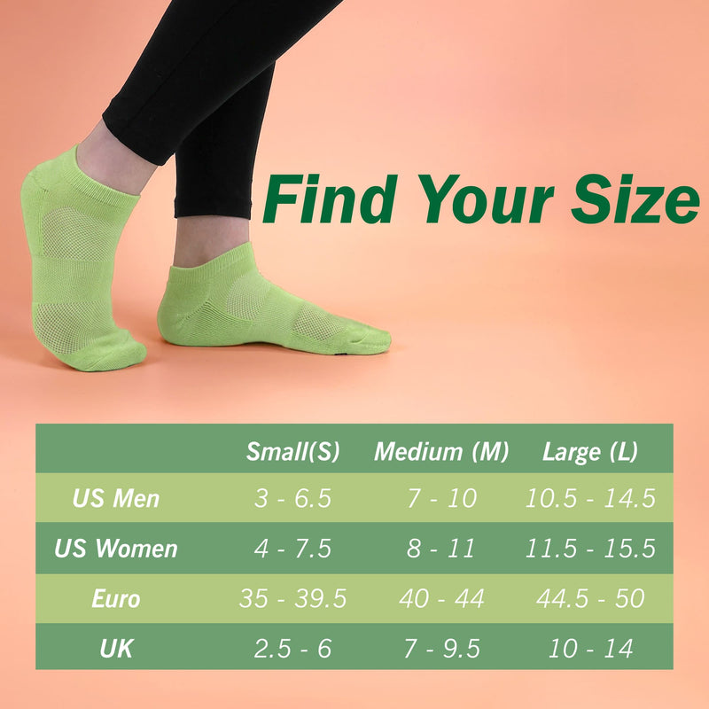 Size chart for unisex sizing
