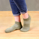 Socks on a woman's feet