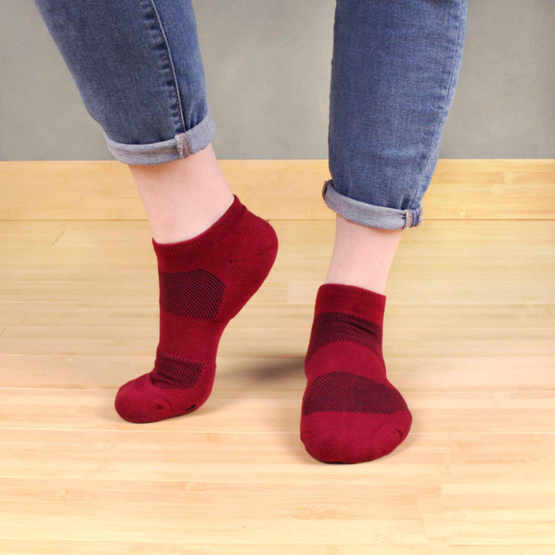Socks on a woman's feet
