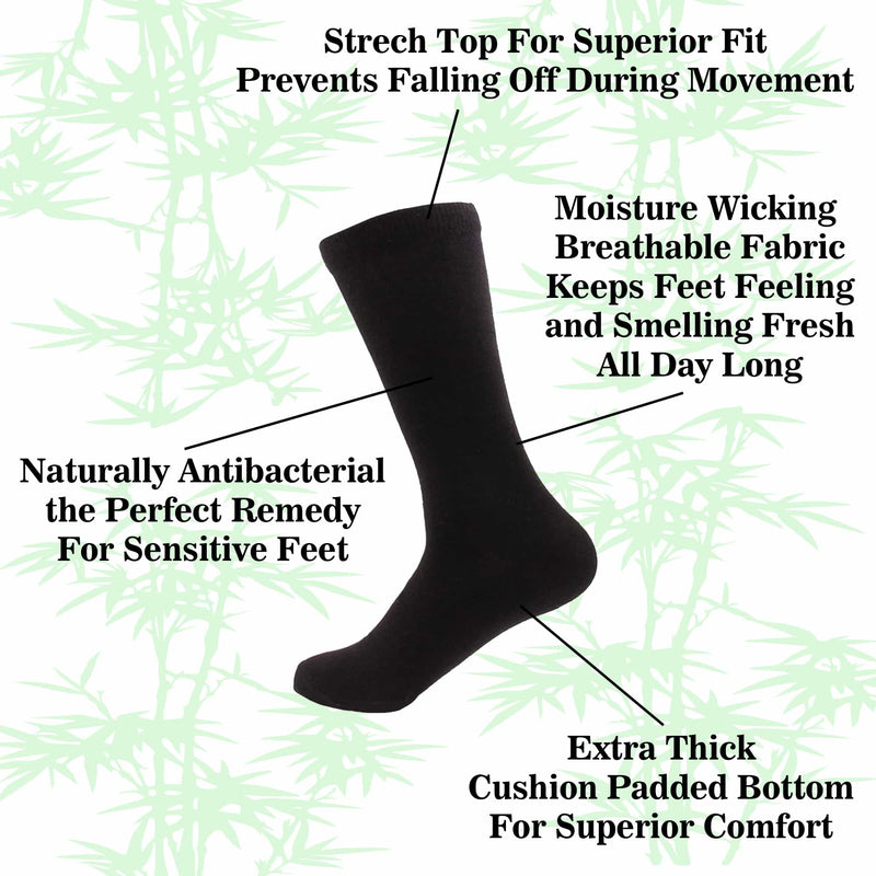 bamboo thick with thin comfort sole socks benefits