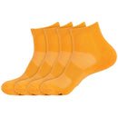 Unisex Quarter Bamboo Athletic Socks: 4 Pairs