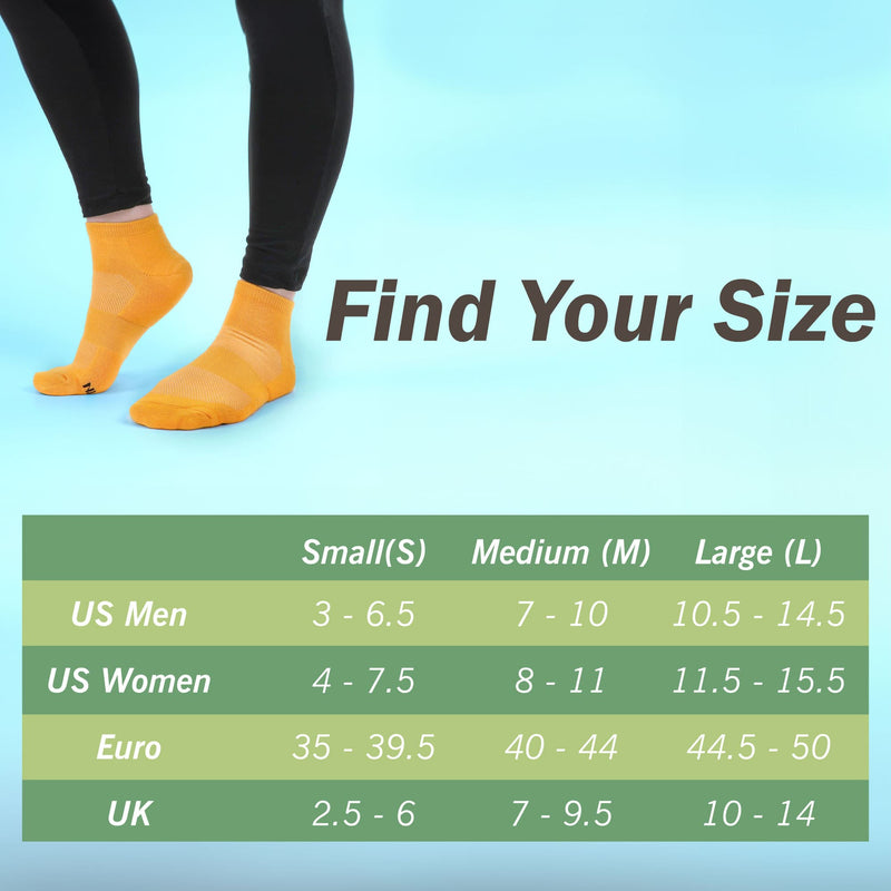 Size chart for unisex sizing
