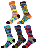 Men's Vintage Knitted Colorful Socks
