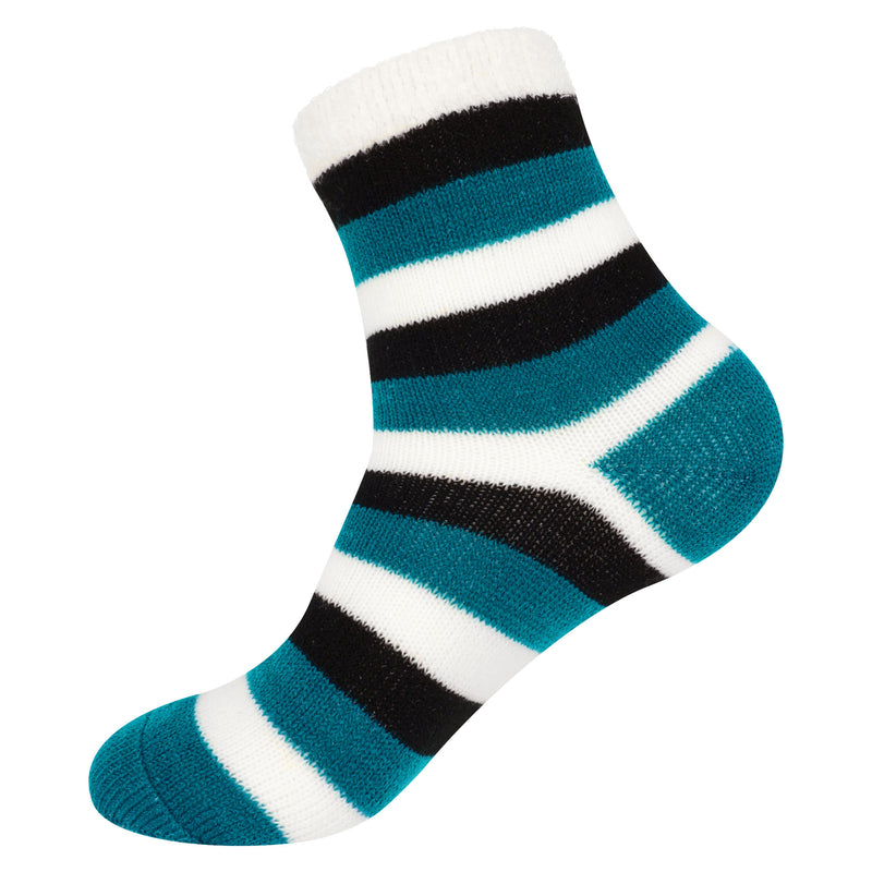 blue/black/white patterned sock