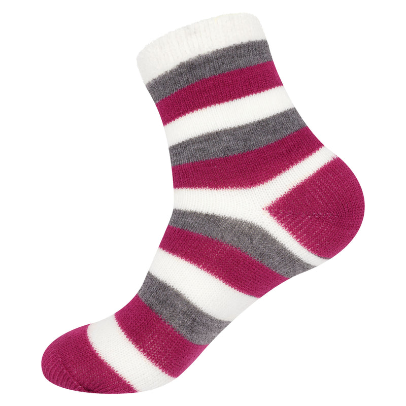 majenta/grey/white patterned sock