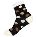 black/brown/white patterned sock