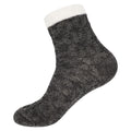 dark grey patterned sock