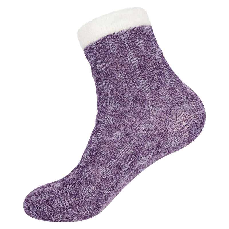 purple patterned sock