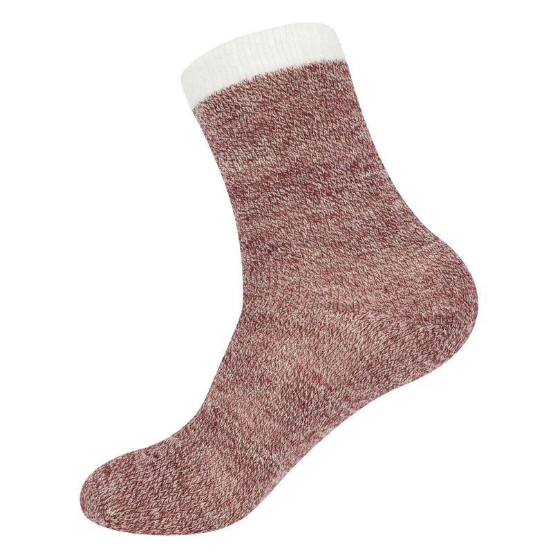 red+dark pink patterned sock