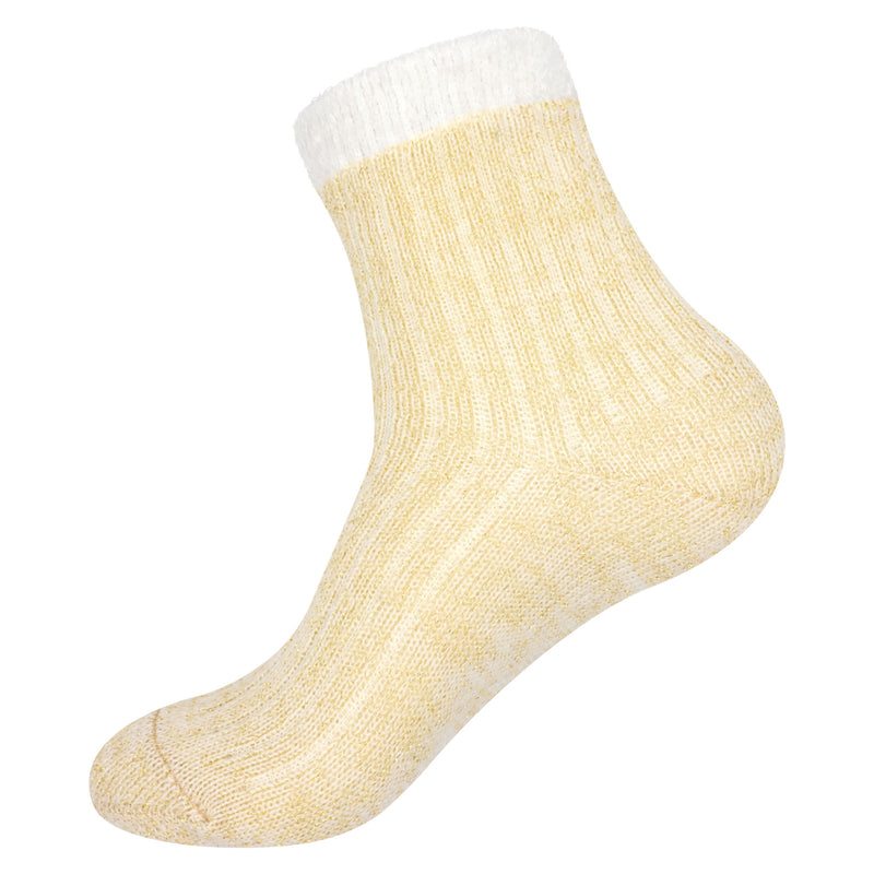 yellow patterned sock