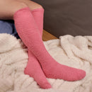 Women's Fuzzy Patterned Knee High Socks