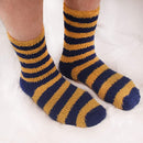 Team Spirit Striped Fuzzy Socks