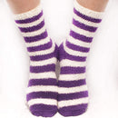 Team Spirit Striped Fuzzy Socks