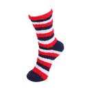 Team Spirit Striped Fuzzy Socks