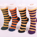 Team Spirit Striped Fuzzy Socks