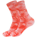 Men's Bamboo Tie Dye Crew Socks: 2 Pairs