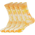 Men's Bamboo Fiber Tie Dye Crew Socks, 4 Pairs