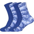 4 Pairs of blue tie dye socks