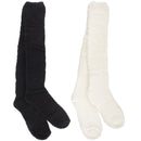 Women's Fuzzy Patterned Knee High Socks