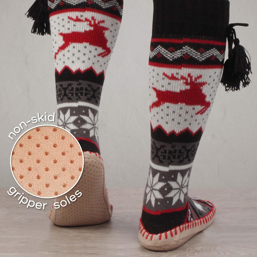 Foozie Socks for Women，Slipper Socks for Women with Gripper，Non Slip Fuzzy  Socks