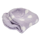 Aloe infused purple dot socks