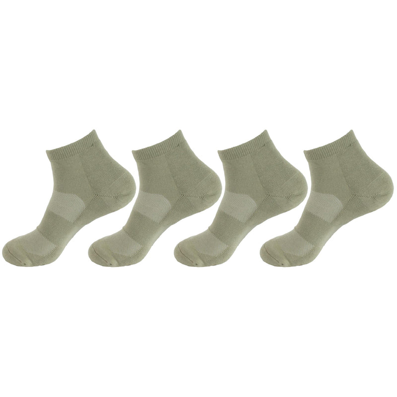 Men's Rayon from Bamboo Fiber Sports Superior Wicking Athletic Quarter Crew Socks