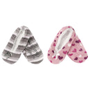 Women's Hearts Stripes Non-Slip Lined Slippers Assortments